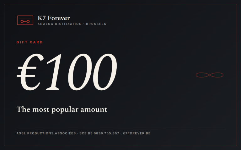 K7 Forever gift card visual €100