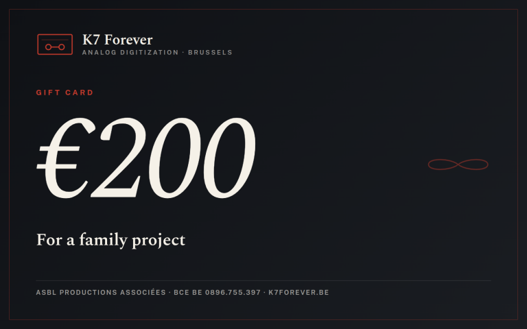 K7 Forever gift card visual €200
